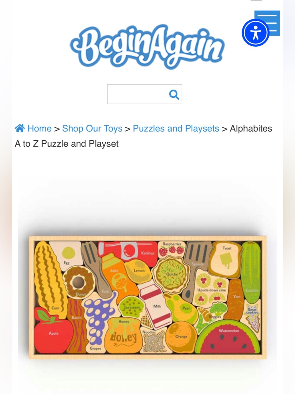 Begin Again Alphabites A to Z puzzle and playset - Picture 3 of 7